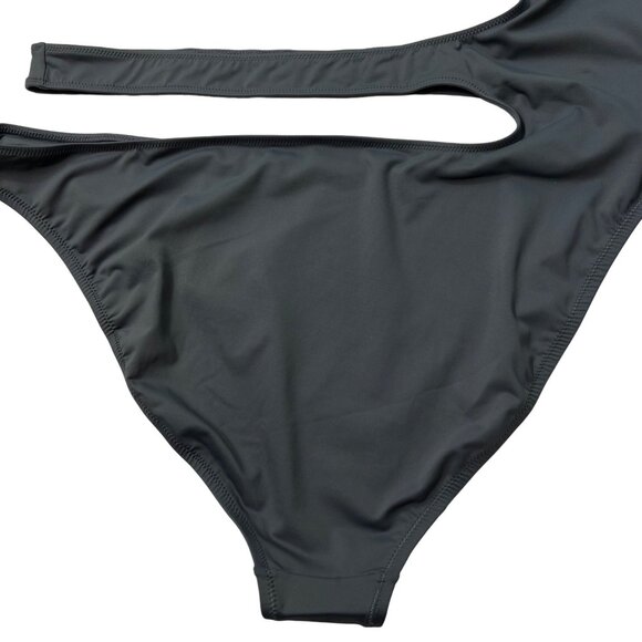 SKIMS Swim One Shoulder Monokini Gunmetal Womens 4X - Picture 8 of 12